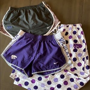 Kansas State Nike shorts and pajama pants